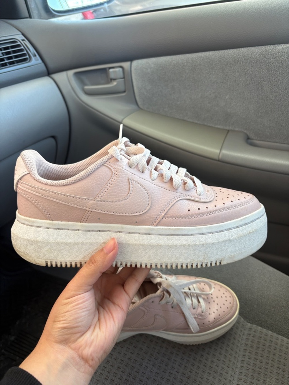 Nike Women's Blush Pink Platform Sneakers